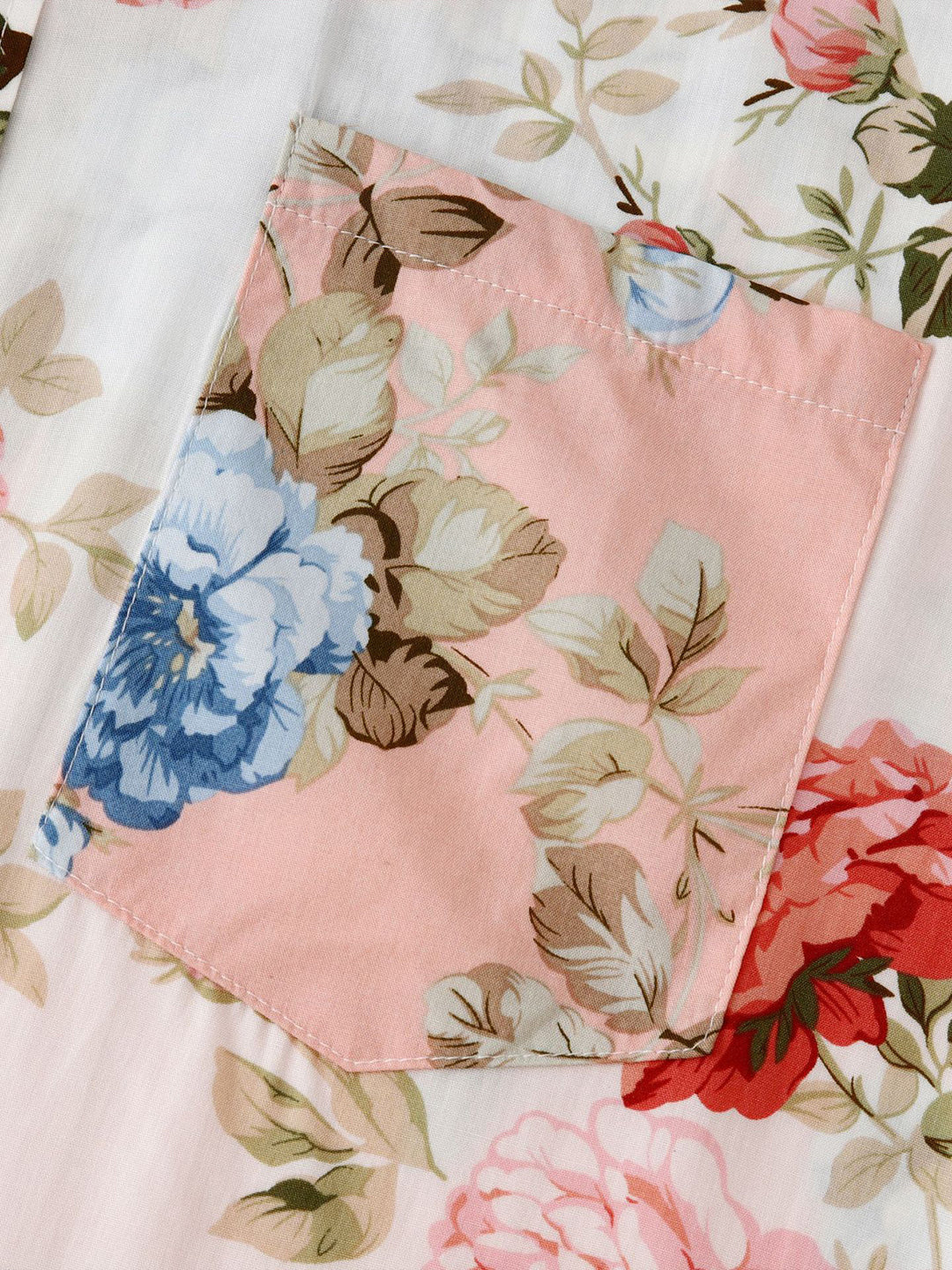 Men's short sleeve floral button-down top, a perfect summer casual and vacation essential.