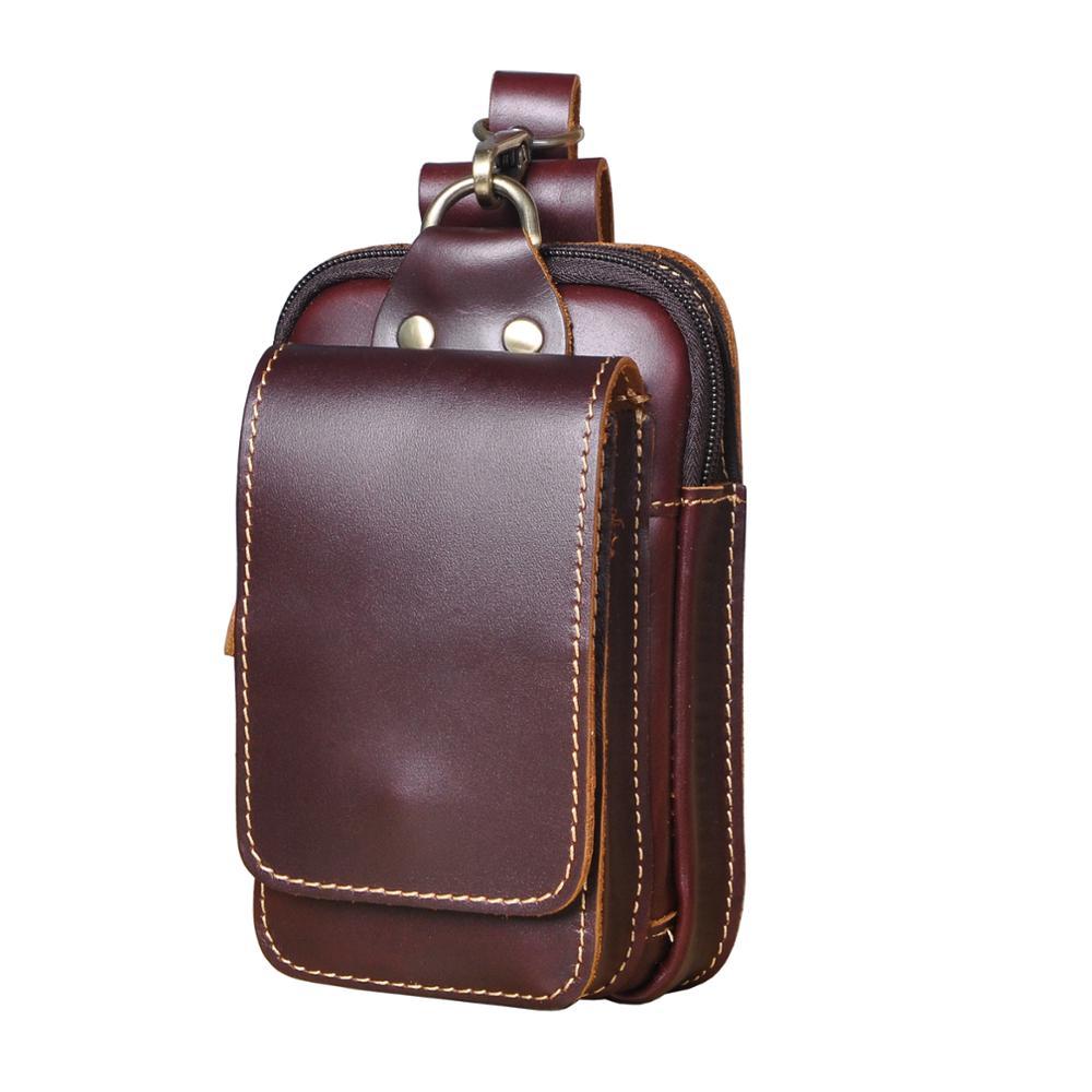 Thoughtful gift: men's genuine leather fanny pack for secure, hands-free travel & everyday carry.