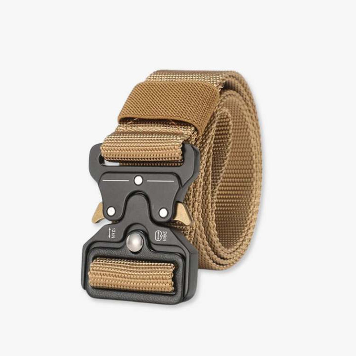 Versatile men's tactical belt, heavy-duty nylon & quick-release, great for outdoor gear, hiking, camping, and daily use.