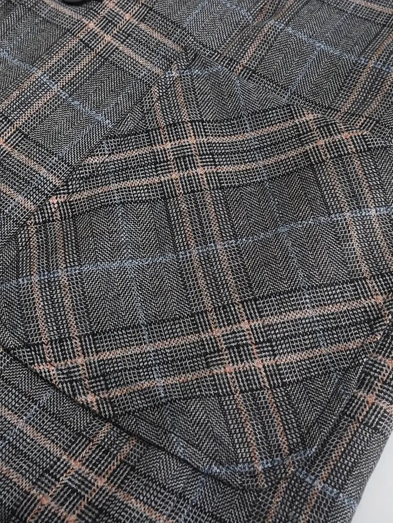 Modern classic men's checked blazer jacket. Tailored for business & smart events, featuring a heritage pattern.
