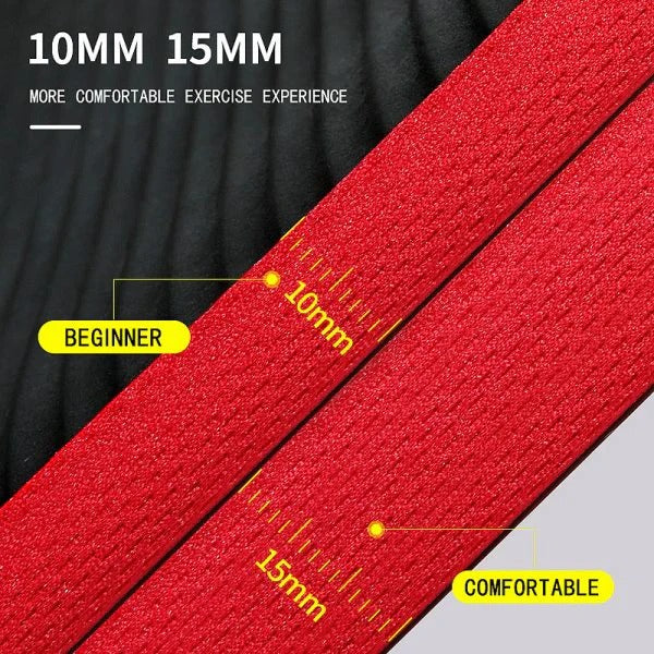 Men's high-density gym accessory: non-slip exercise mat for stable workouts at home or the gym.