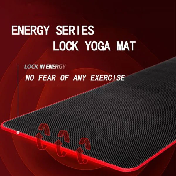 Man exercising on a high-density non-slip fitness mat, perfect for intense workouts, yoga, or Pilates.