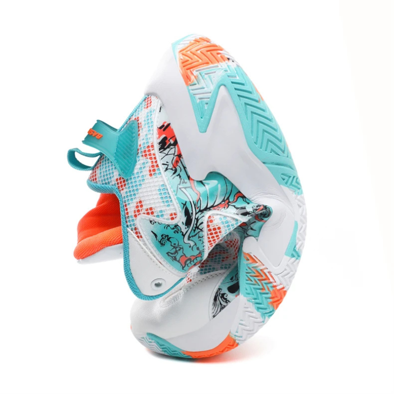 Calvin men's athletic high-top shoes, bold graphic print. Performance court trainers with durable grip.