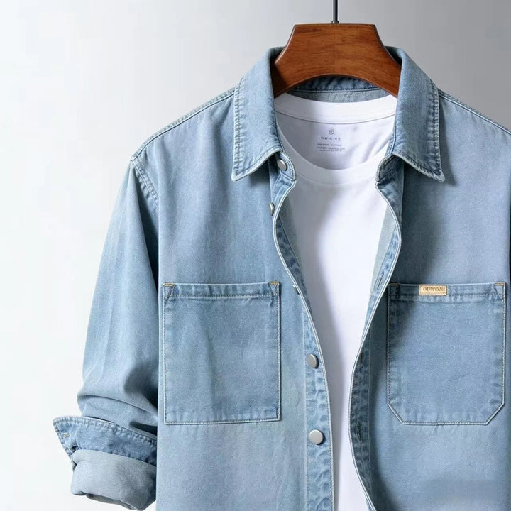 Men's Ironside overshirt for versatile layering; a casual button-down shirt & light jacket.