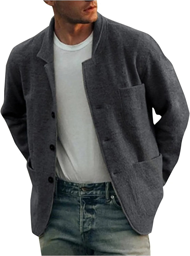 Josua men's versatile blue blazer, perfect for business casual and daily wear.