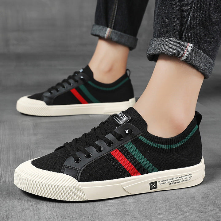 Sleek men's lightweight breathable low-top sneakers, designed for all-day comfort, everyday wear & casual athletic style.