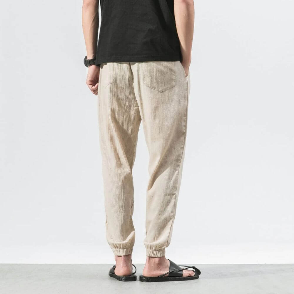 Summer comfort men's jogger pants, lightweight and perfect for daily wear.