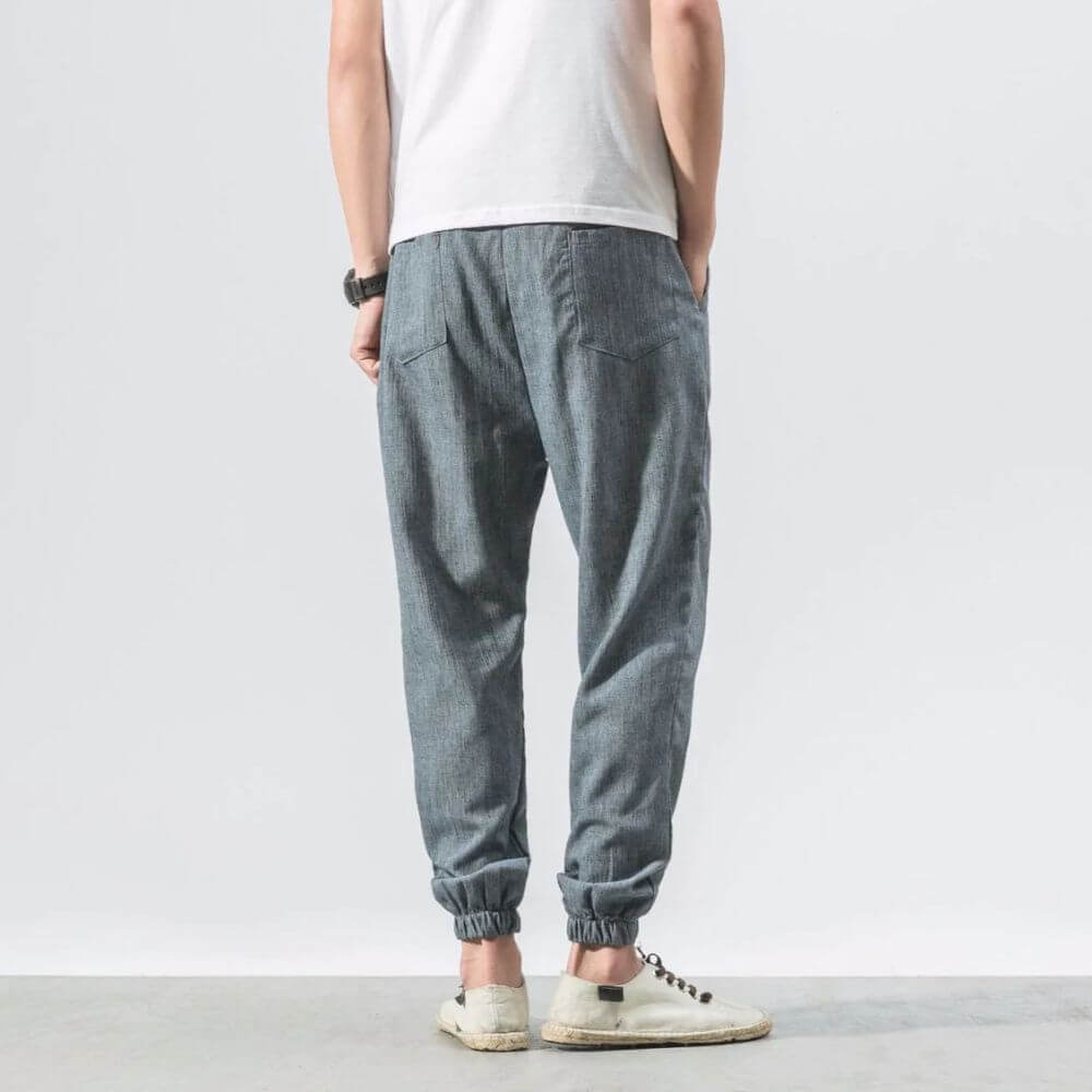 Everyday wear men's drawstring pants, lightweight and perfect for summer.