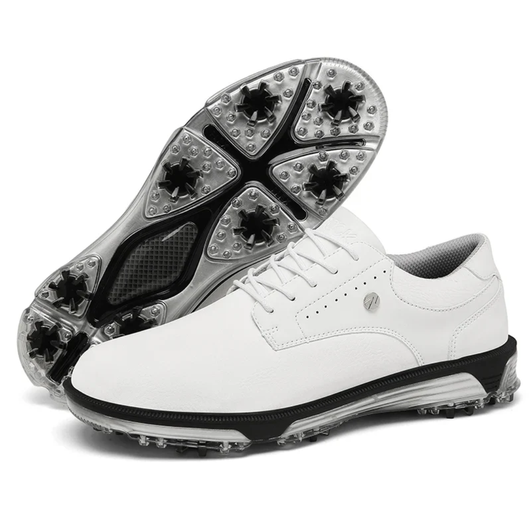 Stylish men's limited edition golf shoes, exclusive design for superior comfort and excellent grip on the course.