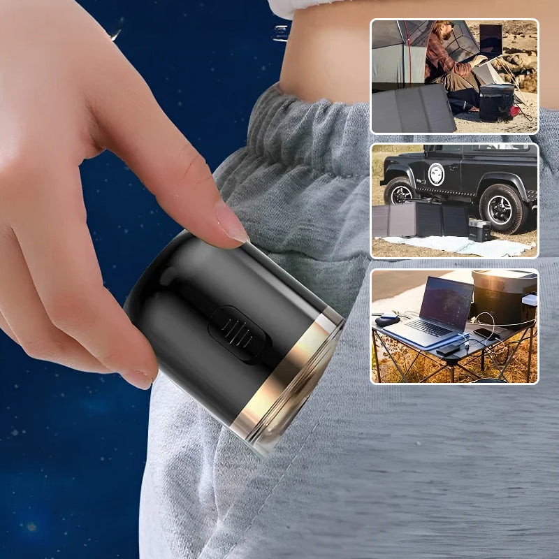 Men's mini portable electric shaver for travel, compact and rechargeable for on-the-go grooming
