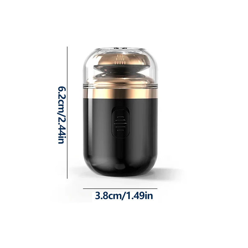 Waterproof electric groomer for men, showcasing its easy-to-clean design and portability