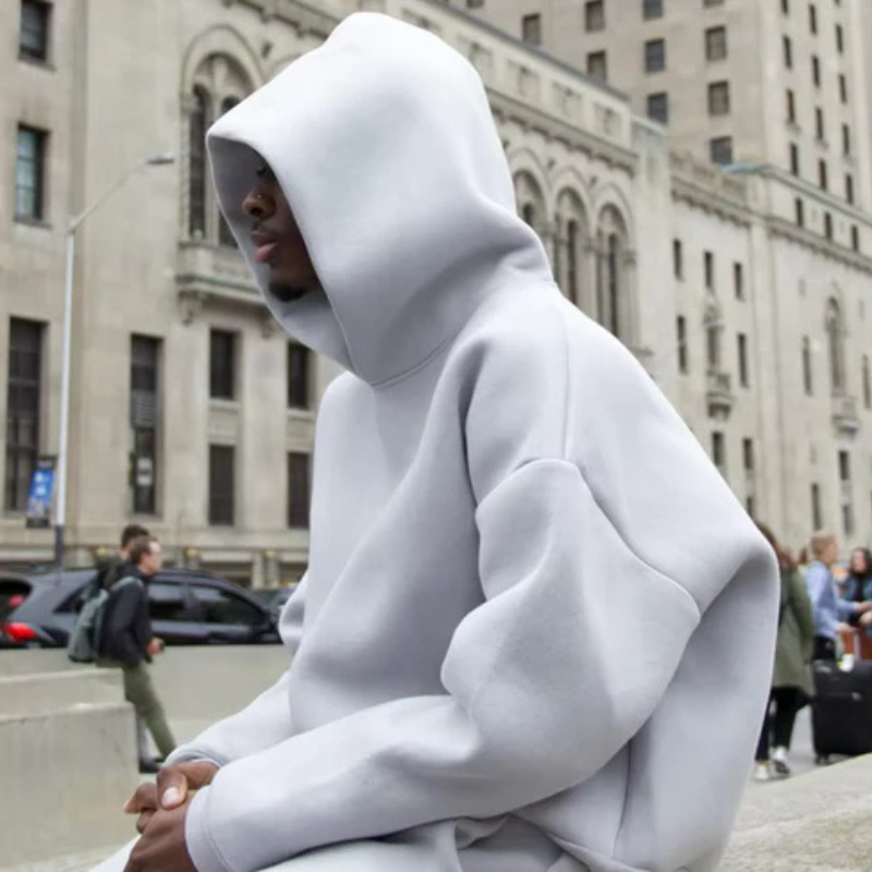 Men's fashion: a sleek, comfortable hooded top and jogger pant set for a casual look