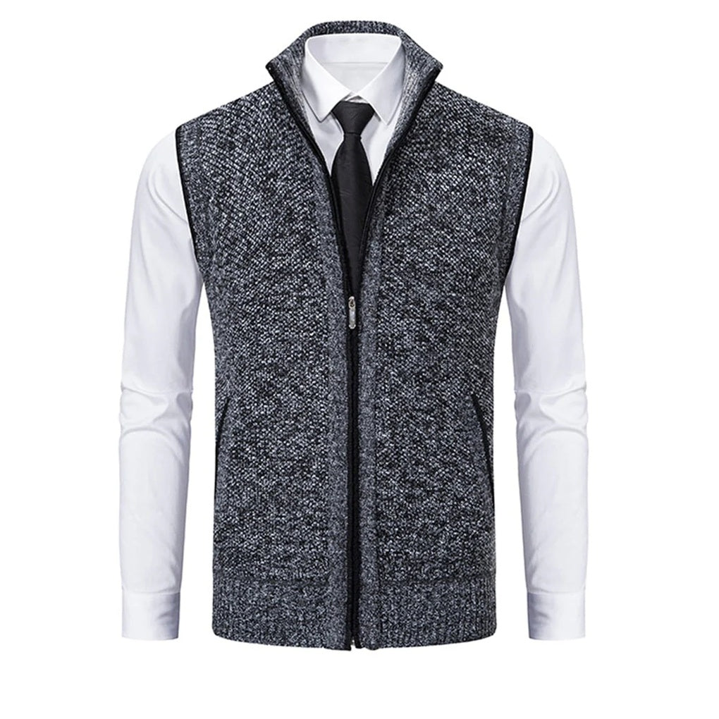 Professional man in a modern dress vest, ready for a business meeting or formal event. Smart, tailored fashion.
