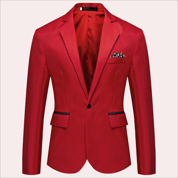 Elegant men's blazer in a tailored fit, suitable for formal business meetings and special events