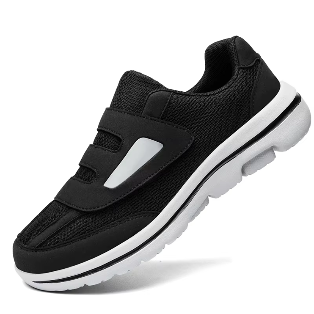 Stylish men's orthopedic comfort shoes, adjustable wide fit, excellent foot support.