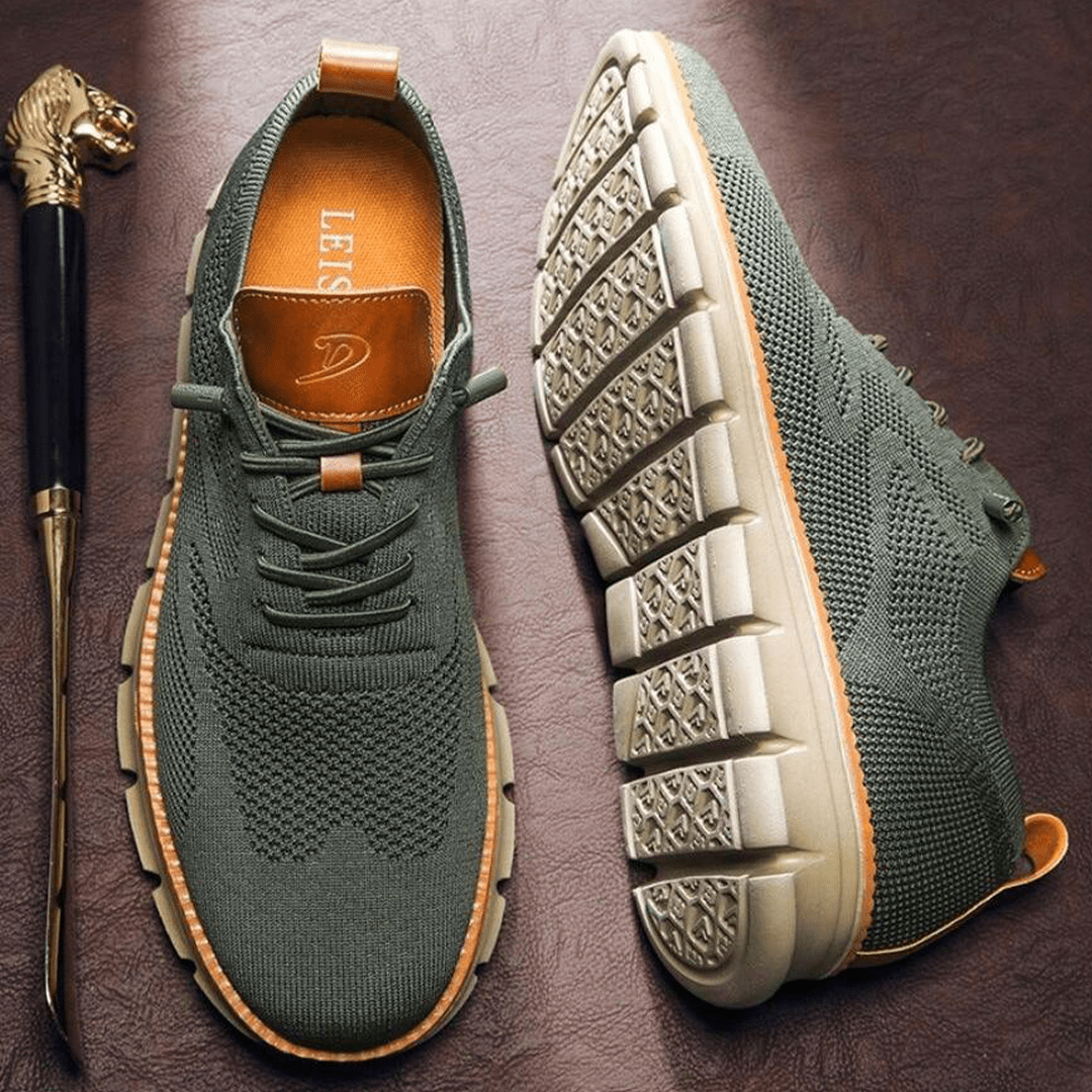 Men's orthopedic slip-on walking shoes for ultimate comfort & foot support, ideal for daily wear.