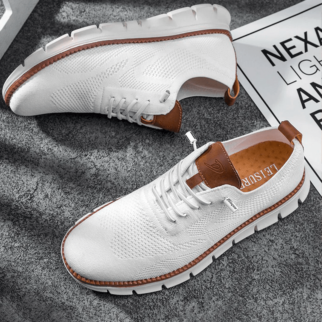 Enjoy all-day comfort with men's orthopedic slip-on walking shoes, providing excellent foot support.
