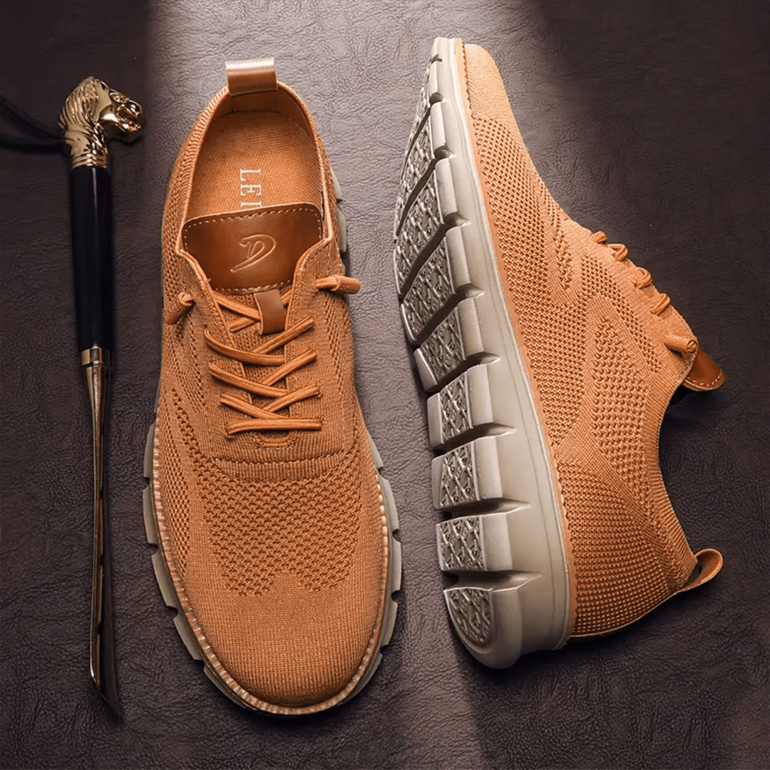 Easy-wear men's slip-on walking shoes with orthopedic support, perfect for daily comfort and foot health.