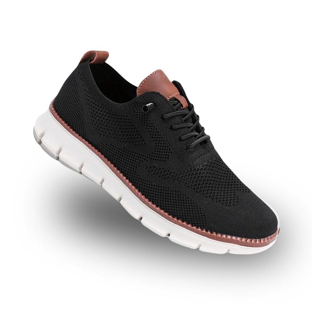 Comfort walking shoes for men, featuring wide toe box and durable design.