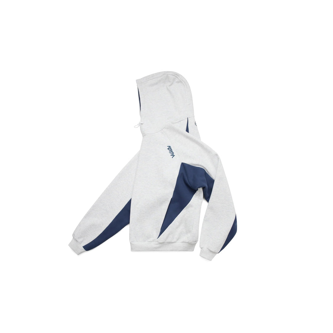 Casual men's oversized hoodie with athletic contrast panels. Comfortable fit, great for everyday wear.