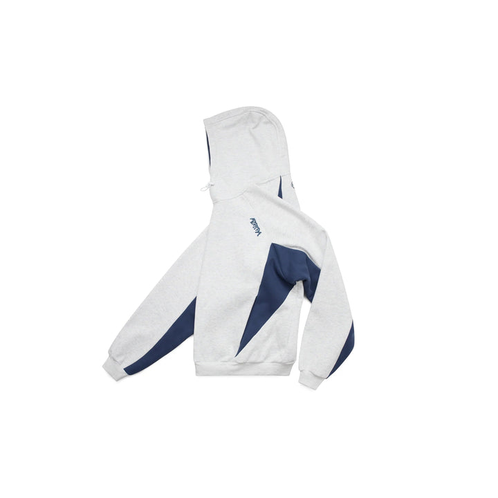 Casual men's oversized hoodie with athletic contrast panels. Comfortable fit, great for everyday wear.