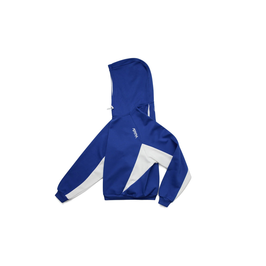 Men's oversized hooded sweatshirt with contemporary sporty contrast panels. Ultimate comfort and style.