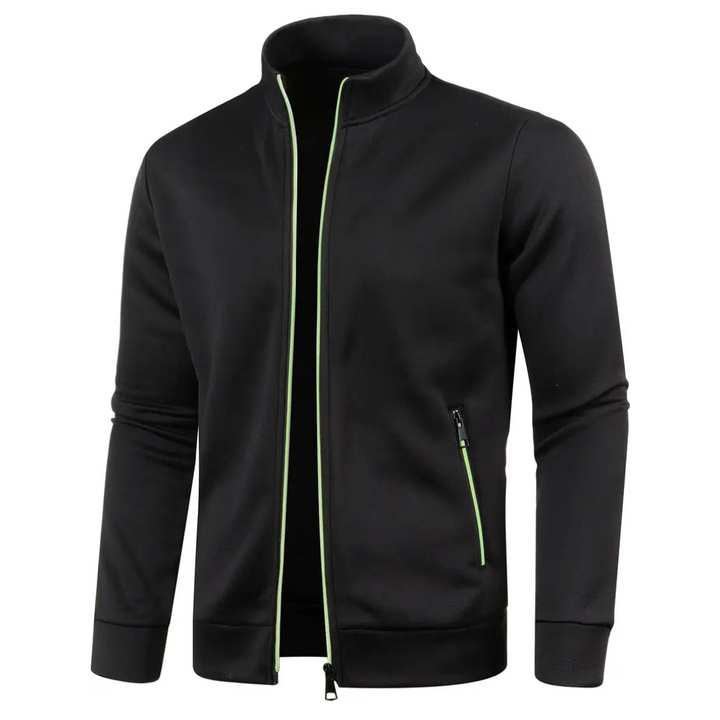 Versatile men's active lifestyle jacket, full zip, performance wear, suitable for casual & sport.