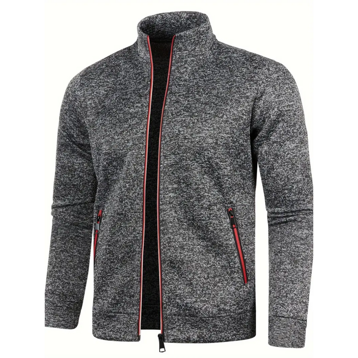 Men's casual outerwear full zip jacket, lightweight and comfortable, great for active days.