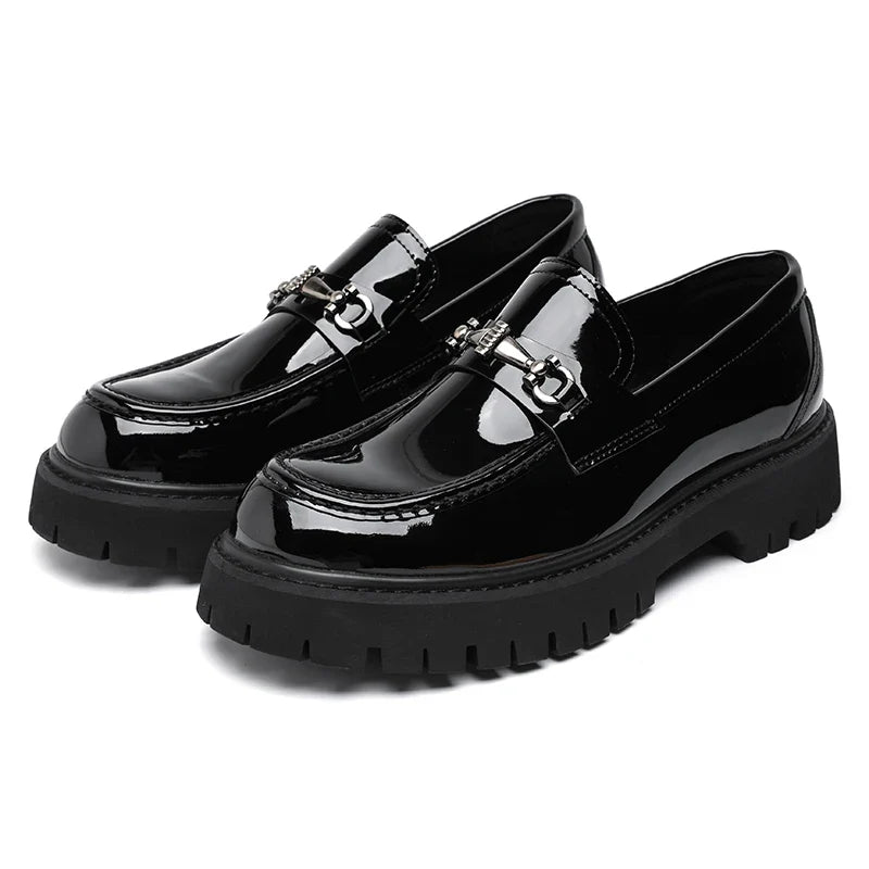 Comfortable men's professional loafers, polished finish, providing a sharp and stylish slip-on dress shoe.