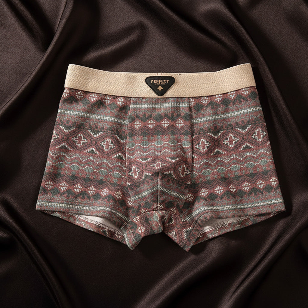 Essential men's Porter retro boxer briefs. Organic cotton, breathable, comfortable, and supportive underwear.