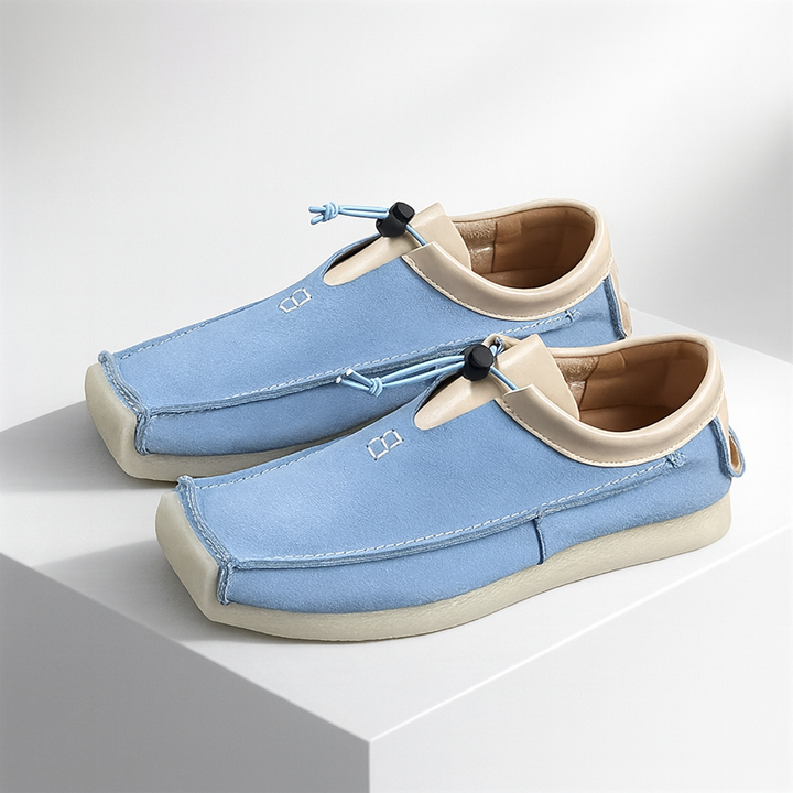 Men's smart casual slip-on loafers, crafted from premium leather & soft suede