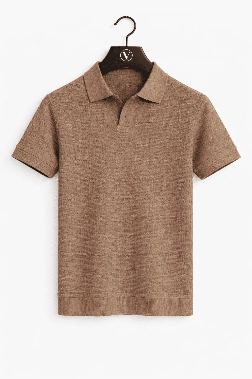 Short sleeve men's pique polo, breathable fabric. Versatile for men's casual and smart fashion.