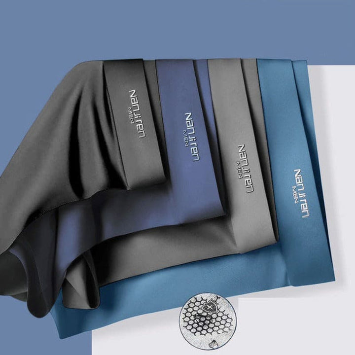 High-performance men's boxer briefs, featuring moisture-wicking and breathable soft fabric for chafe-free comfort.