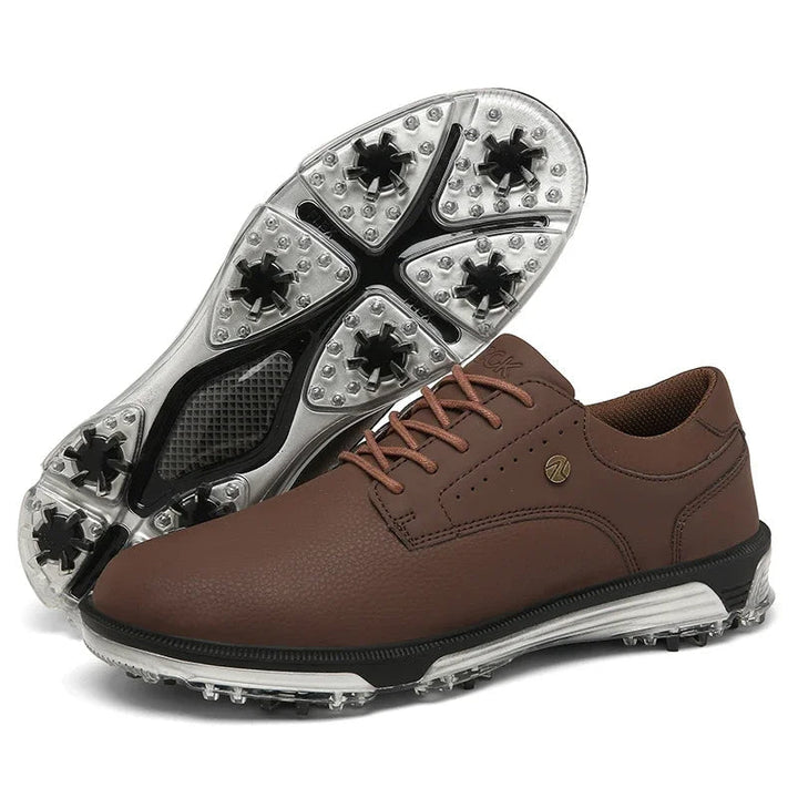 Men's Pro Edition Golf Shoes, grey, with superior grip and all-weather features for the golf course.