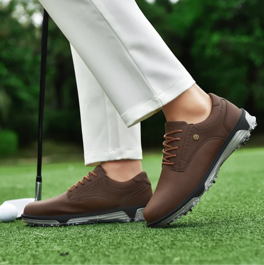 High-performance Men's Golf Shoes, offering superior traction & stable grip for competitive golf.