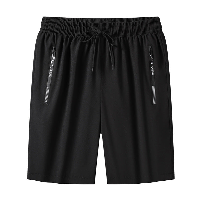Lifestyle shot of men's mesh shorts worn outdoors, highlighting their comfort and summery appeal.
