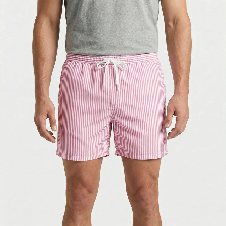 Gerard striped quick-dry swim shorts, ideal men's beachwear.