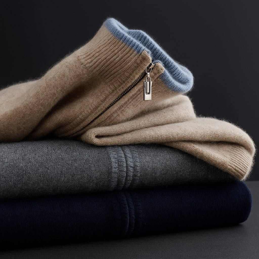 Stylish men's everyday full-zip jacket. A comfortable long-sleeve outerwear piece for versatile casual and smart-casual looks.