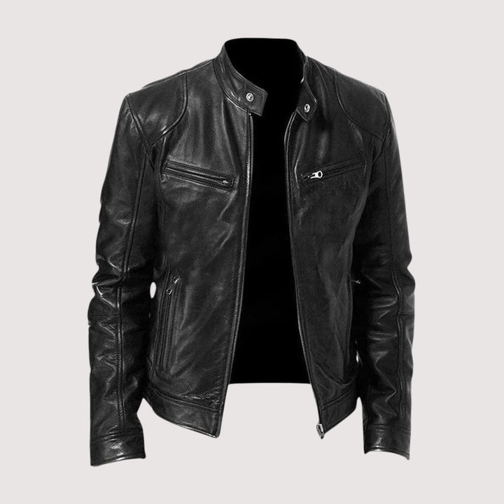 Men's Refined Torino Style Jacket in classic black, perfect for sophisticated outerwear and versatile men's fashion.