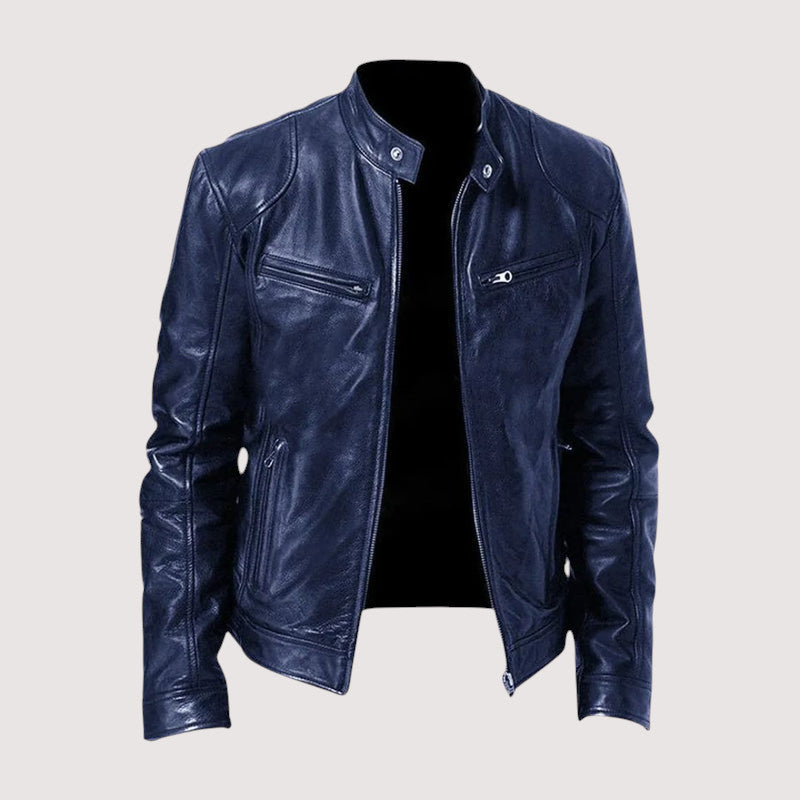Dark brown Men's Refined Torino Style Jacket; sophisticated outerwear with a timeless design for modern men.