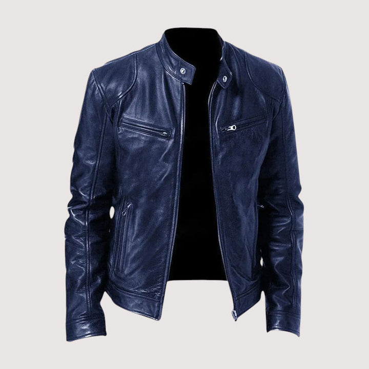 Dark brown Men's Refined Torino Style Jacket; sophisticated outerwear with a timeless design for modern men.