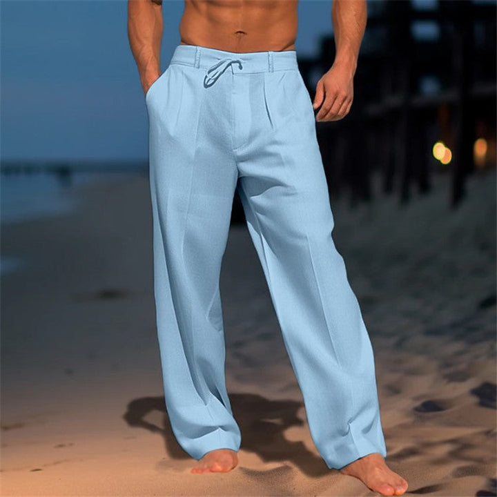 Men's loose fit athleisure pants with drawstring, suitable for spring, offering ultimate comfort.