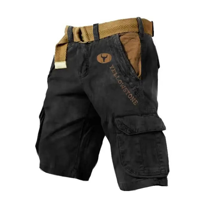Durable men's multi-pocket cargo shorts. Relaxed fit, ideal for outdoor adventures, hiking, and functional use.