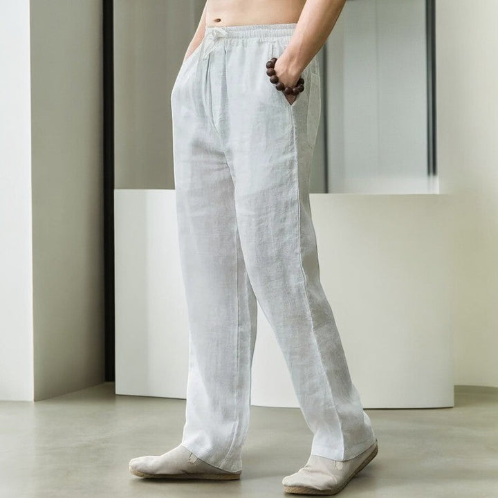 Men's relaxed fit Palmara pants with comfortable elastic waist, great for casual bottoms & comfortwear.