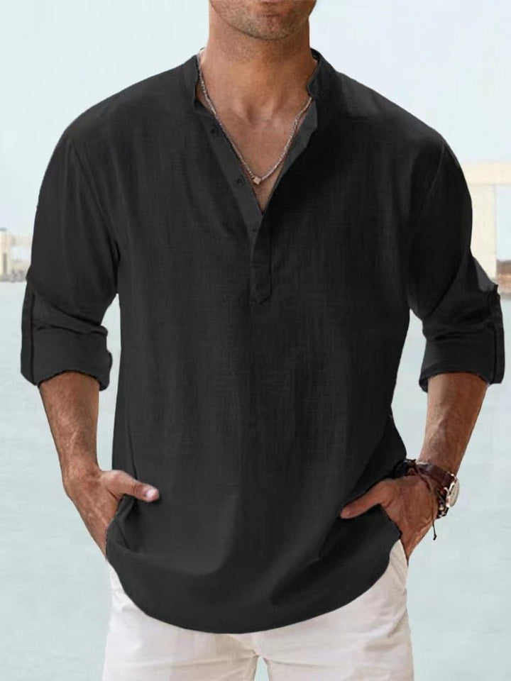 Comfortable men's relaxed fit summer shirt, short sleeve, perfect for warm weather.
