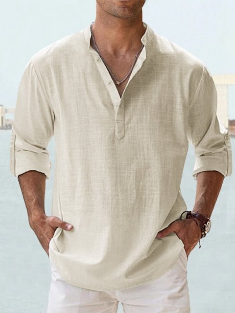 Men's short sleeve summer shirt, relaxed fit, perfect for vacations, beach, or casual outings.