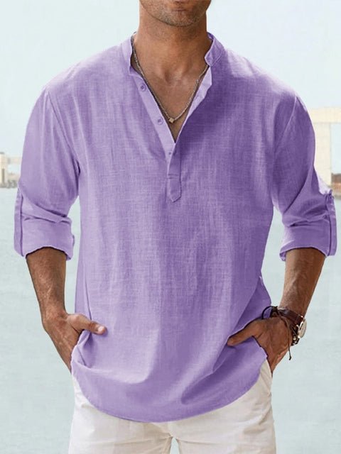 Lightweight men's relaxed fit summer shirt, short sleeve, offering cool and effortless style.