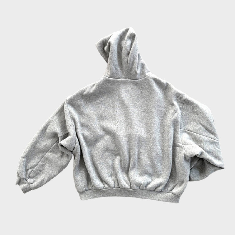 Oversized men's reversible hooded top, offering two distinct styles for ultimate casual comfort.
