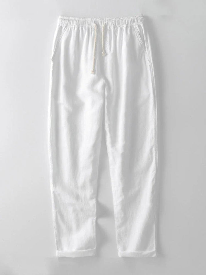 Versatile men's summer outfit set for beach, holiday, or casual everyday wear, featuring rolled cuffs.