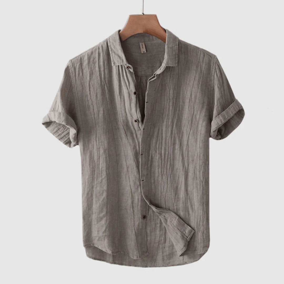 Lightweight, breathable men's casual short sleeve shirt for ultimate summer comfort and relaxed style.